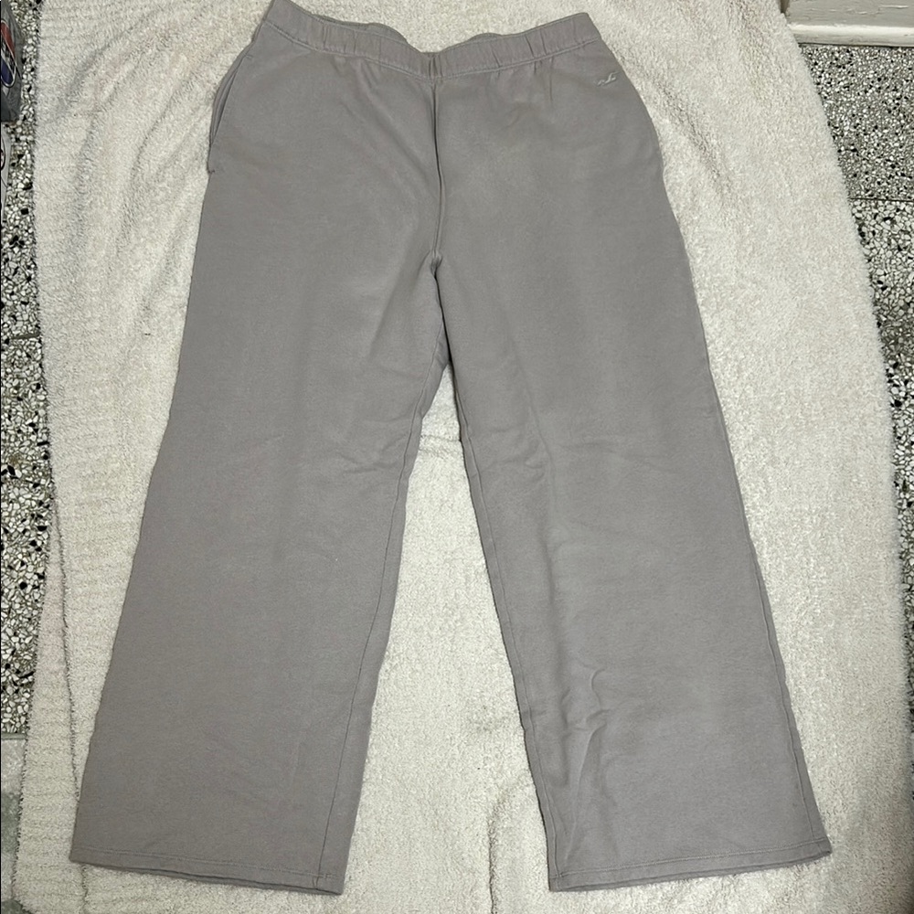 Gray Wide-Leg Pants